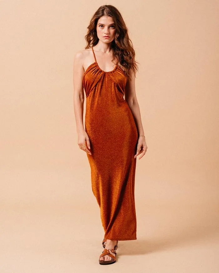 ROBE LONGUE BRIQUE MILA Shop Grace and Mila Long Dresses