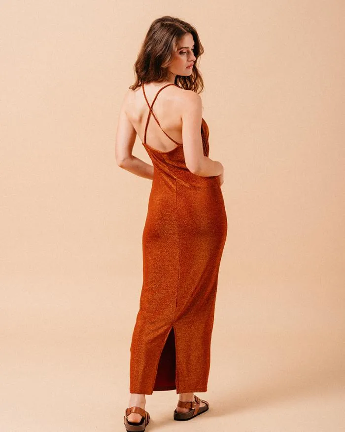 ROBE LONGUE BRIQUE MILA Shop Grace and Mila Long Dresses