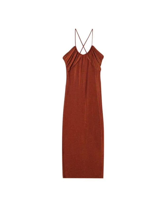 ROBE LONGUE BRIQUE MILA Shop Grace and Mila Long Dresses