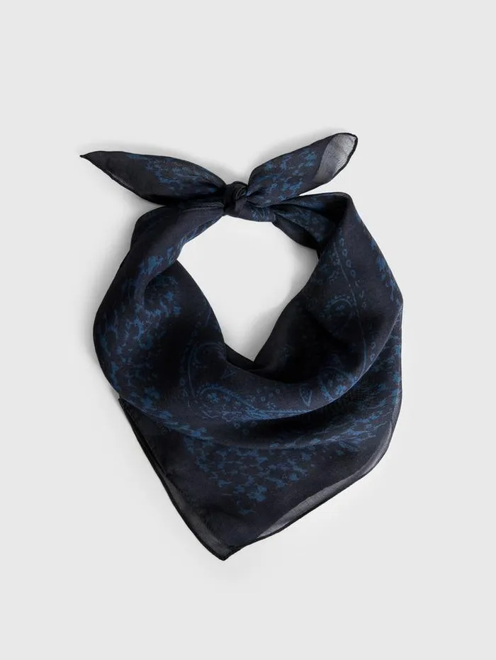 ROCKINGHAM SCARF Powder Blue Men John Varvatos Scarves and Ties