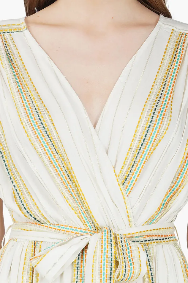 Roman Stripe Jumpsuit Jumpsuits America and Beyond Women