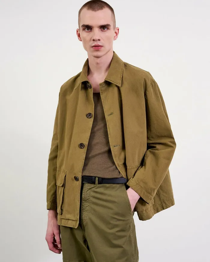 RONNOC JACKET Olive Green Men Nili Lotan Jackets and Coats