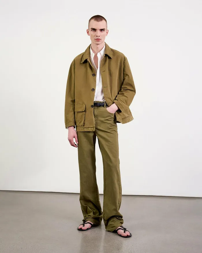 RONNOC JACKET Olive Green Men Nili Lotan Jackets and Coats
