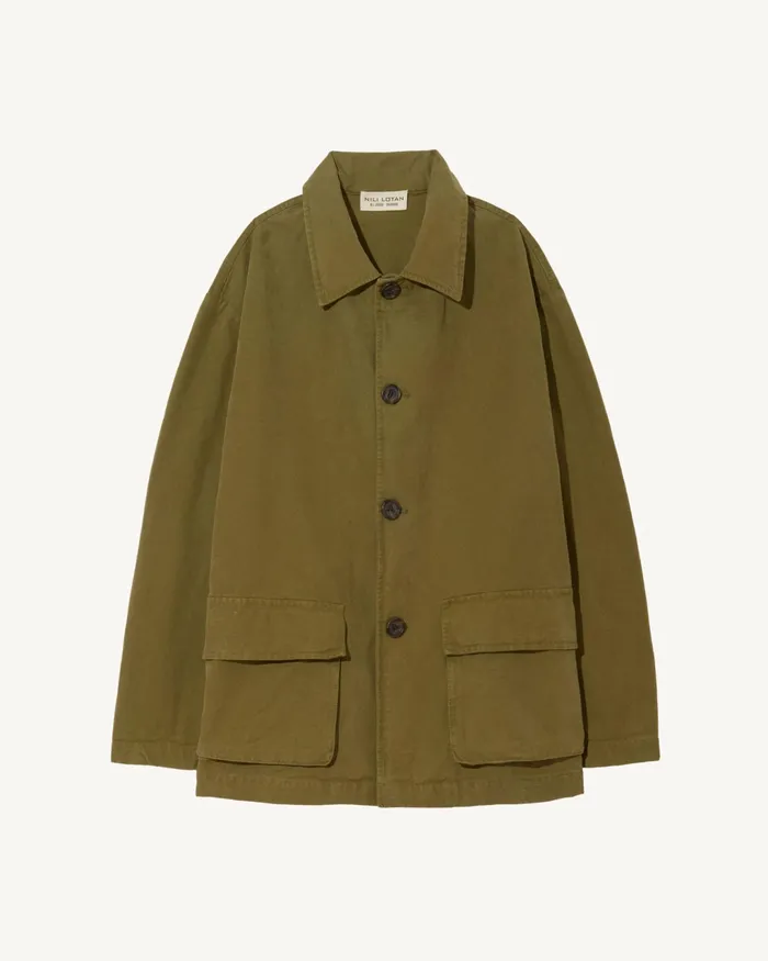 RONNOC JACKET Olive Green Men Nili Lotan Jackets and Coats
