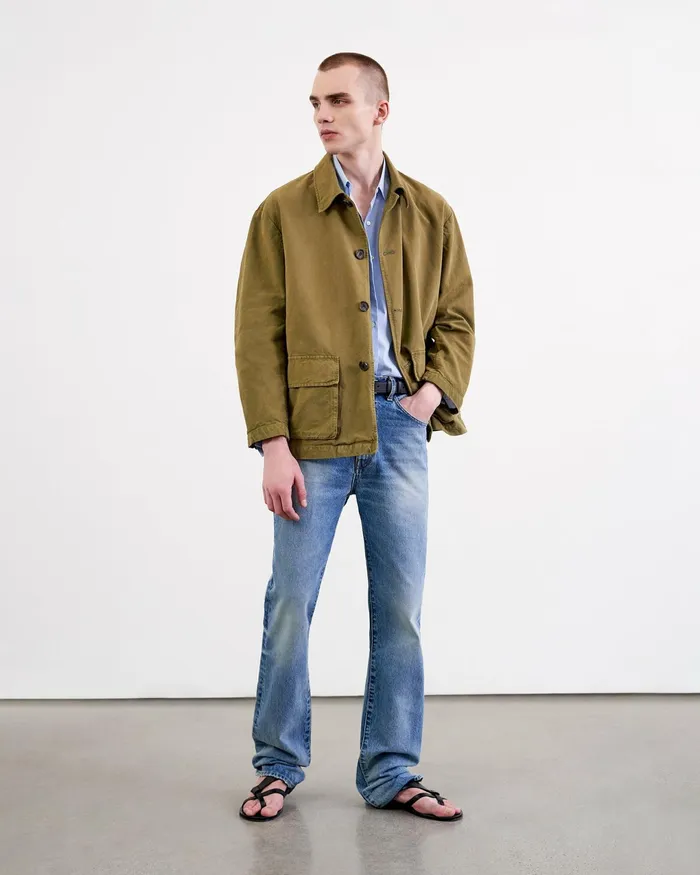 RONNOC JACKET Olive Green Men Nili Lotan Jackets and Coats