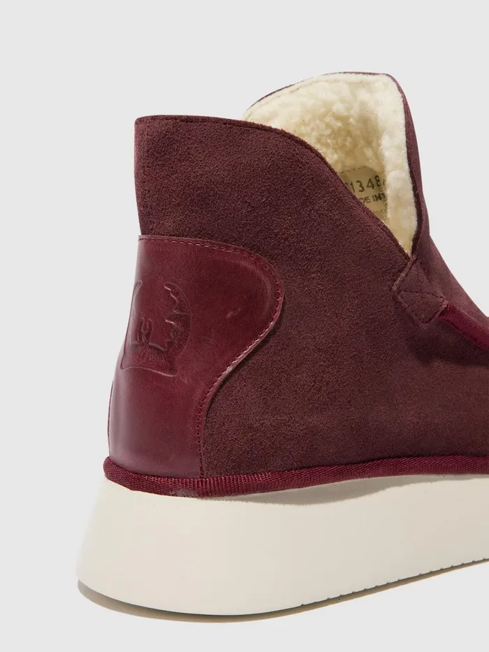 Round Toe Ankle Boots COZE348FLY PURPLE Women Fly London Ankle Boots
