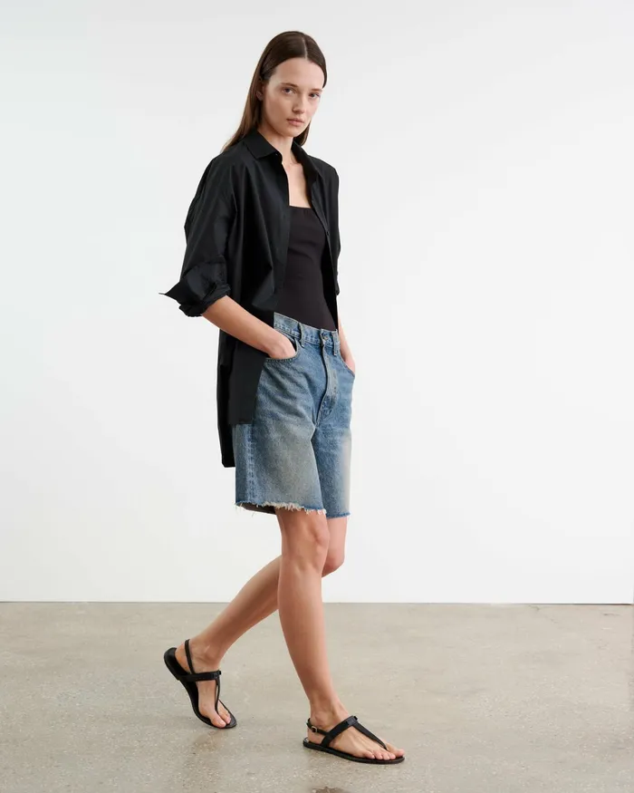 RUSSEL DENIM SHORT Summer Wash Women Nili Lotan Pants and Shorts