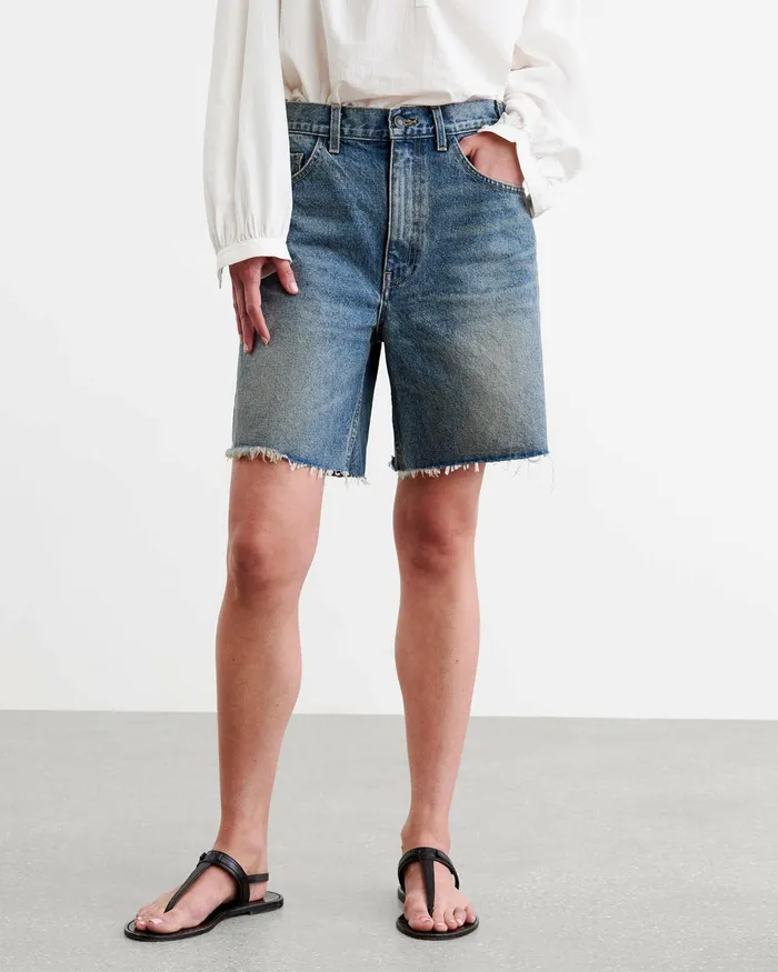 RUSSEL DENIM SHORT Summer Wash Women Nili Lotan Pants and Shorts