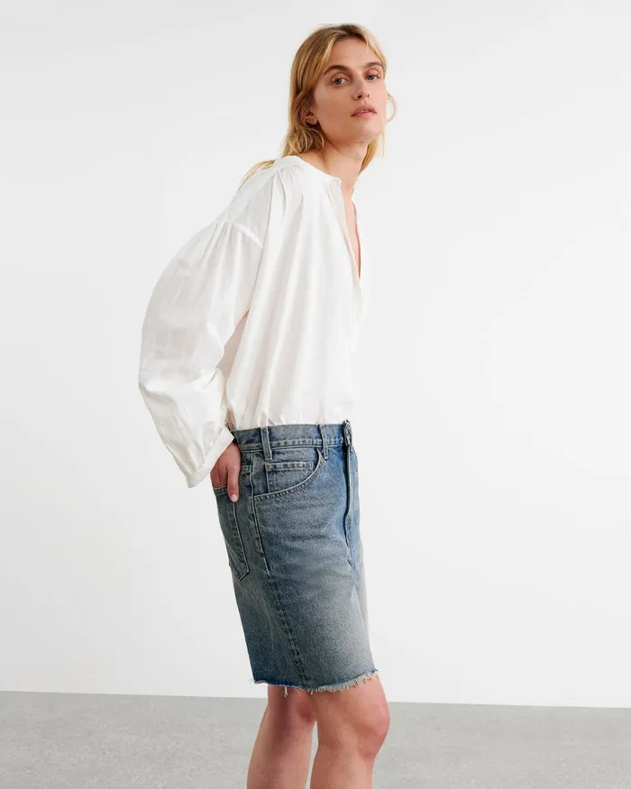 RUSSEL DENIM SHORT Summer Wash Women Nili Lotan Pants and Shorts