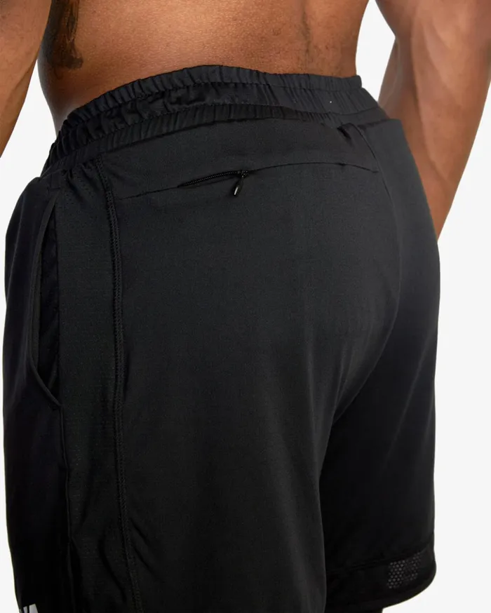 RVCA Athletic Shorts Sport Vent 16034 Training Shorts Black 8211 Men