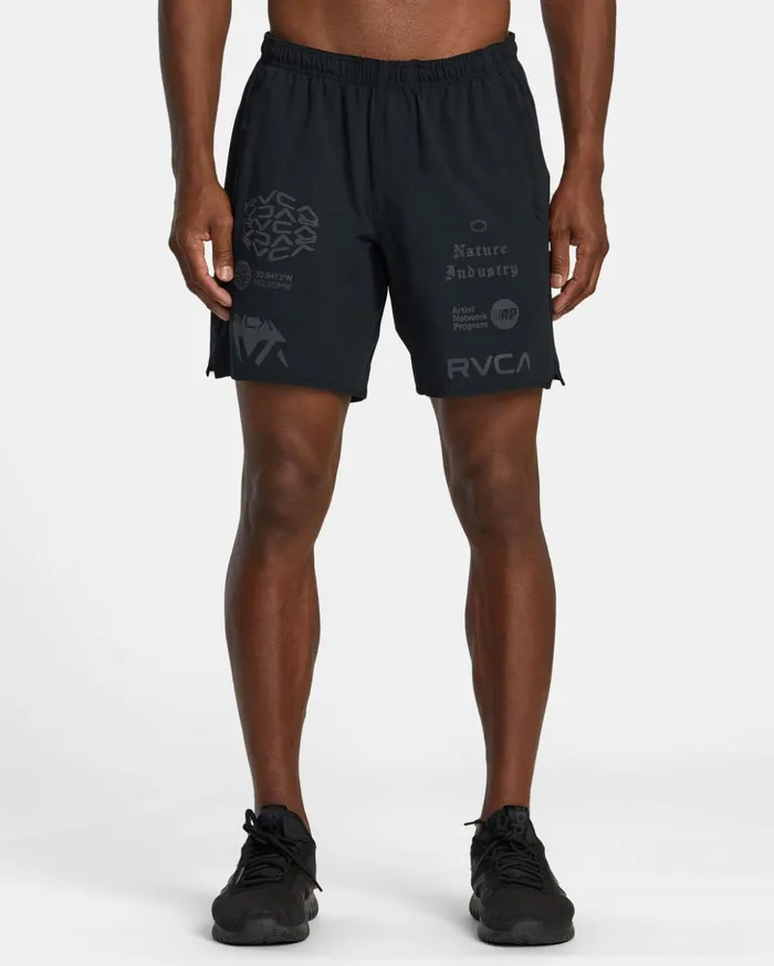 RVCA Athletic Shorts Yogger Stretch Elastic Waist Shorts 17034 Black All Brand 2 8211 Men RVCA Athletic Shorts Yogger Stretch Elastic Waist Shorts 17034 Black All Brand 2 8211 Men