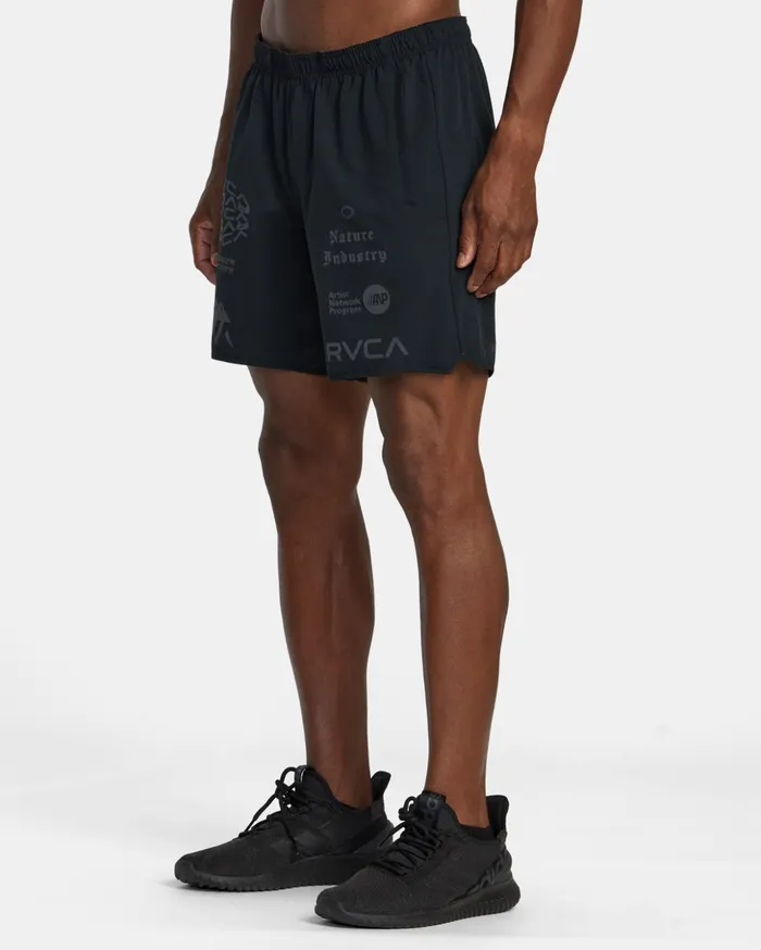 RVCA Athletic Shorts Yogger Stretch Elastic Waist Shorts 17034 Black All Brand 2 8211 Men RVCA Athletic Shorts Yogger Stretch Elastic Waist Shorts 17034 Black All Brand 2 8211 Men