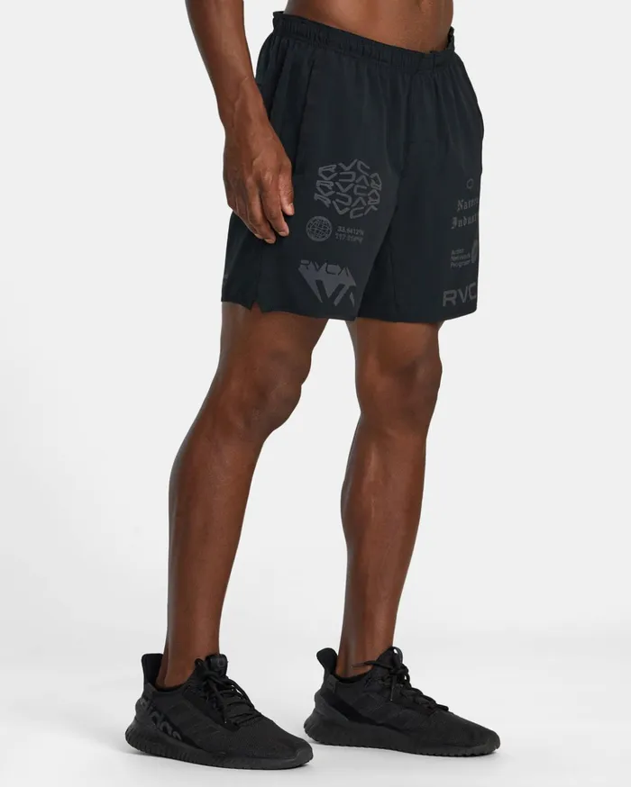 RVCA Athletic Shorts Yogger Stretch Elastic Waist Shorts 17034 Black All Brand 2 8211 Men RVCA Athletic Shorts Yogger Stretch Elastic Waist Shorts 17034 Black All Brand 2 8211 Men