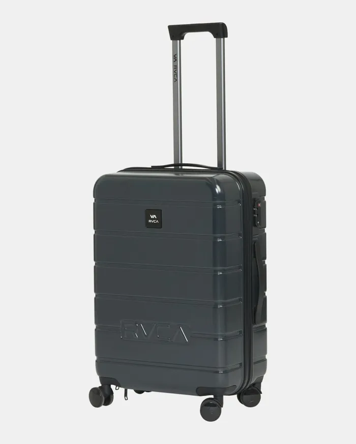 RVCA Backpacks Luggage RVCA VA Medium Roller Hardcase Suitcase Black 8211 Men