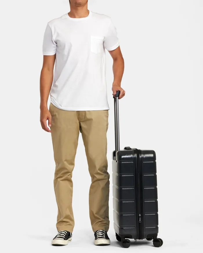 RVCA Backpacks Luggage RVCA VA Medium Roller Hardcase Suitcase Black 8211 Men