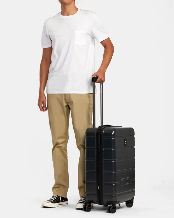 RVCA Backpacks Luggage RVCA VA Medium Roller Hardcase Suitcase Black 8211 Men