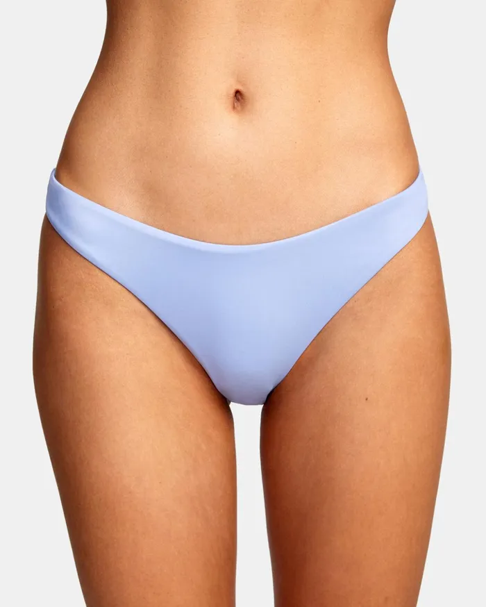 RVCA Bikini Bottoms Solid French Bikini Bottoms Grey Purple 8211 Women