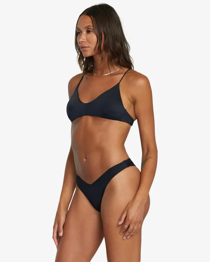 RVCA Bikini Bottoms Solid Medium Bikini Bottoms Black 8211 Women