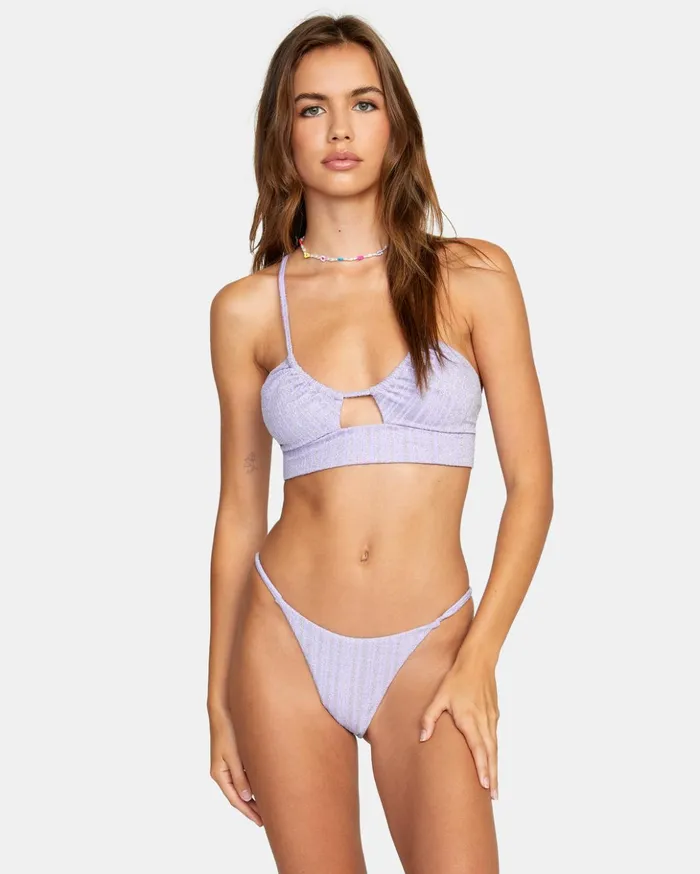 RVCA Bikini Bottoms Stardust French Bikini Bottoms Violet 8211 Women
