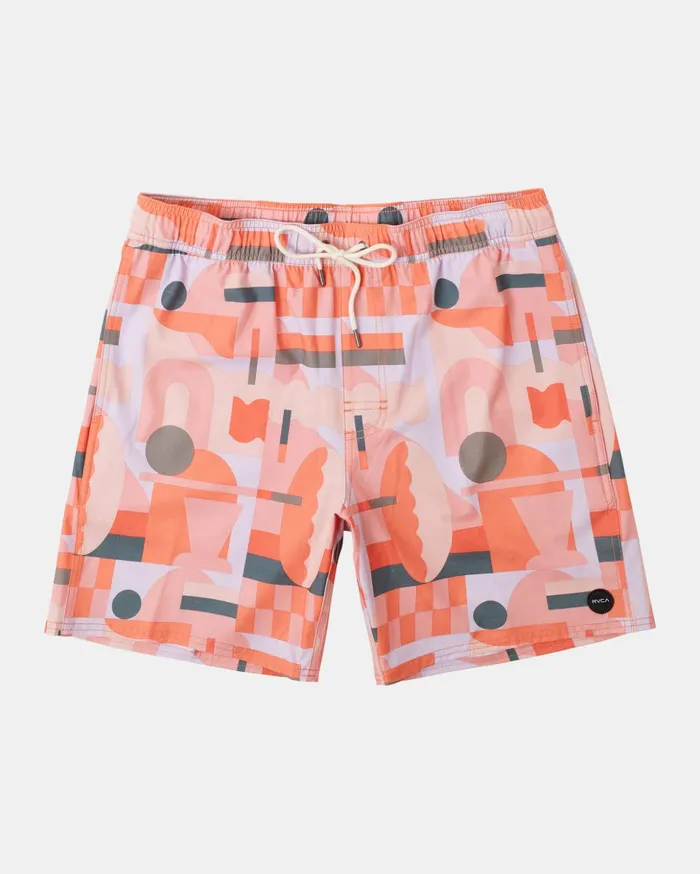 RVCA Boardshorts Jesse Brown 17034 Elastic Waist Boardshorts Fiesta 8211 Men