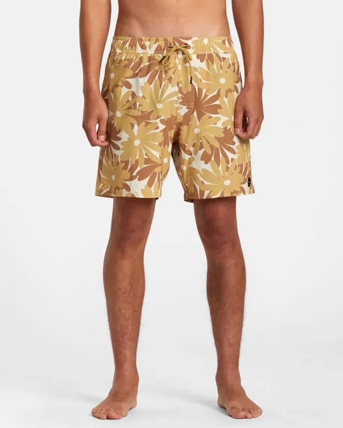RVCA Boardshorts VA Pigment Elastic Waist Boardshorts 17034 Khaki 8211 Men