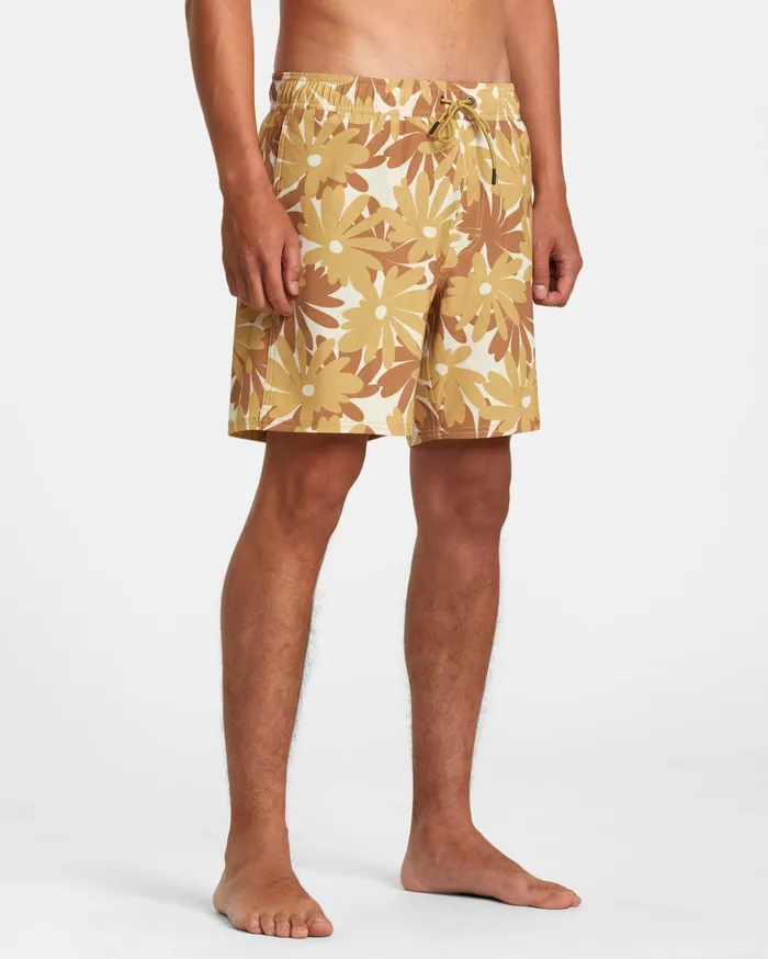 RVCA Boardshorts VA Pigment Elastic Waist Boardshorts 17034 Khaki 8211 Men