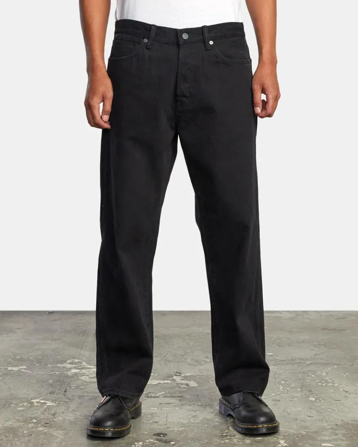 RVCA Denim Americana Relaxed Fit Denim Jeans Black Rinse 8211 Men