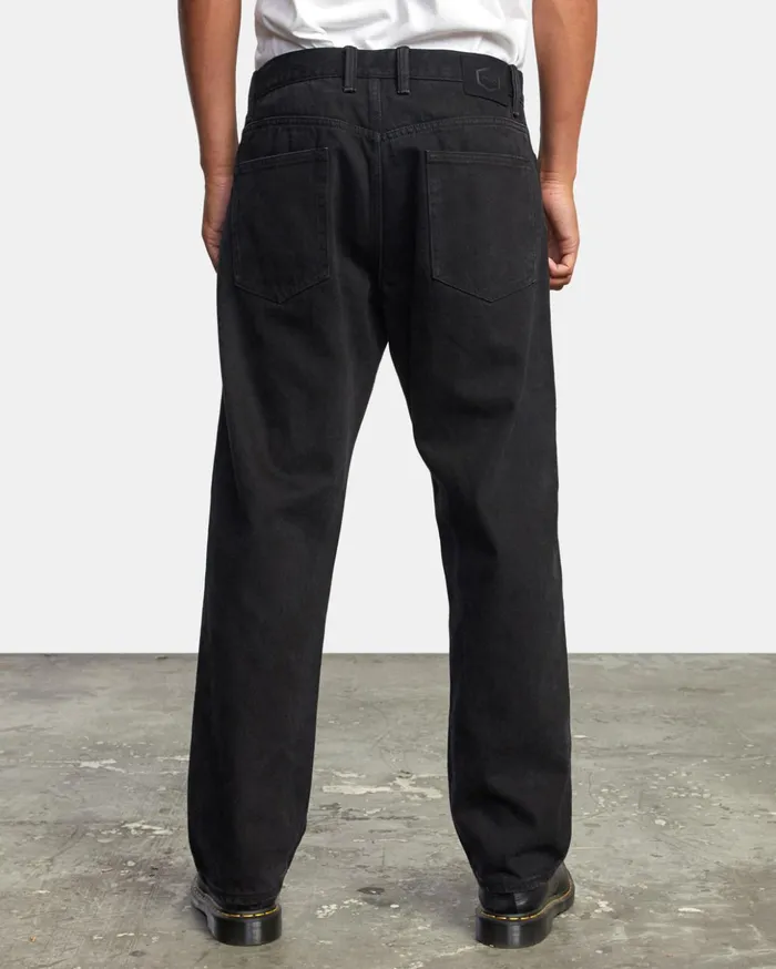 RVCA Denim Americana Relaxed Fit Denim Jeans Black Rinse 8211 Men