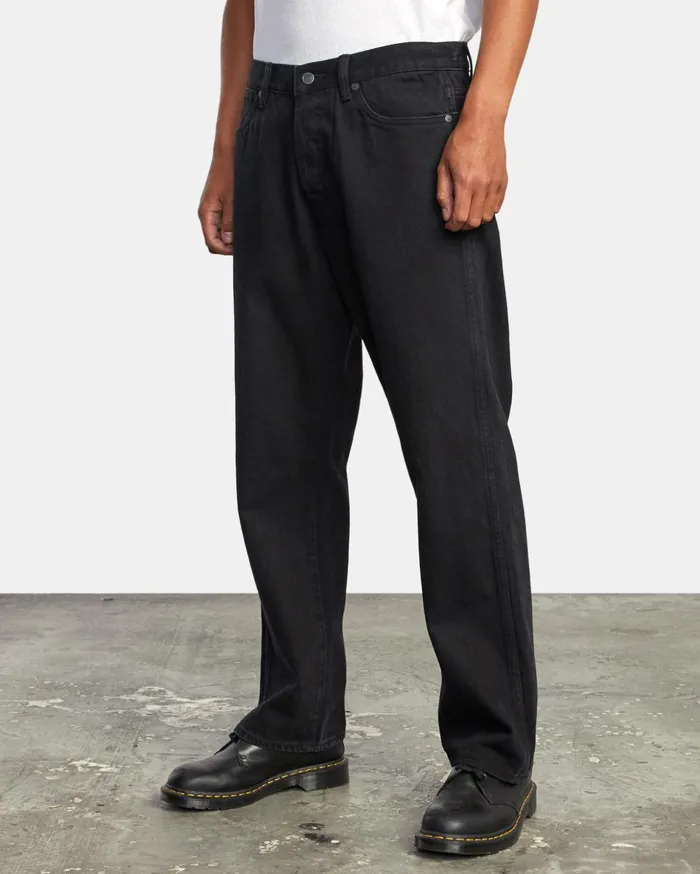 RVCA Denim Americana Relaxed Fit Denim Jeans Black Rinse 8211 Men