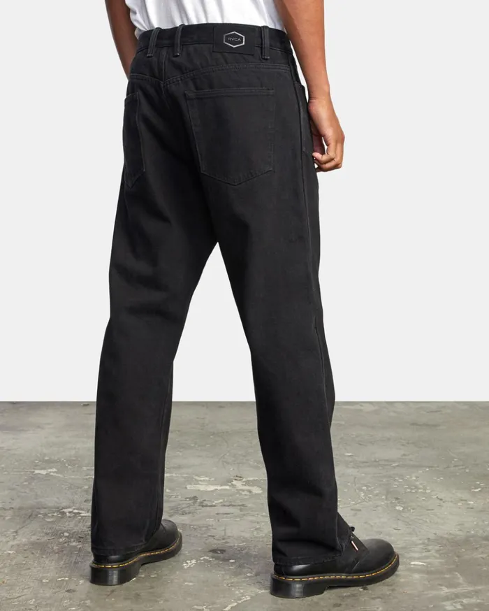RVCA Denim Americana Relaxed Fit Denim Jeans Black Rinse 8211 Men