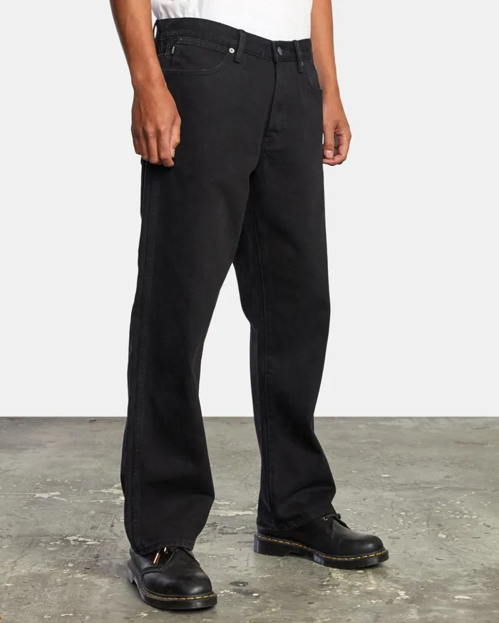 RVCA Denim Americana Relaxed Fit Denim Jeans Black Rinse 8211 Men