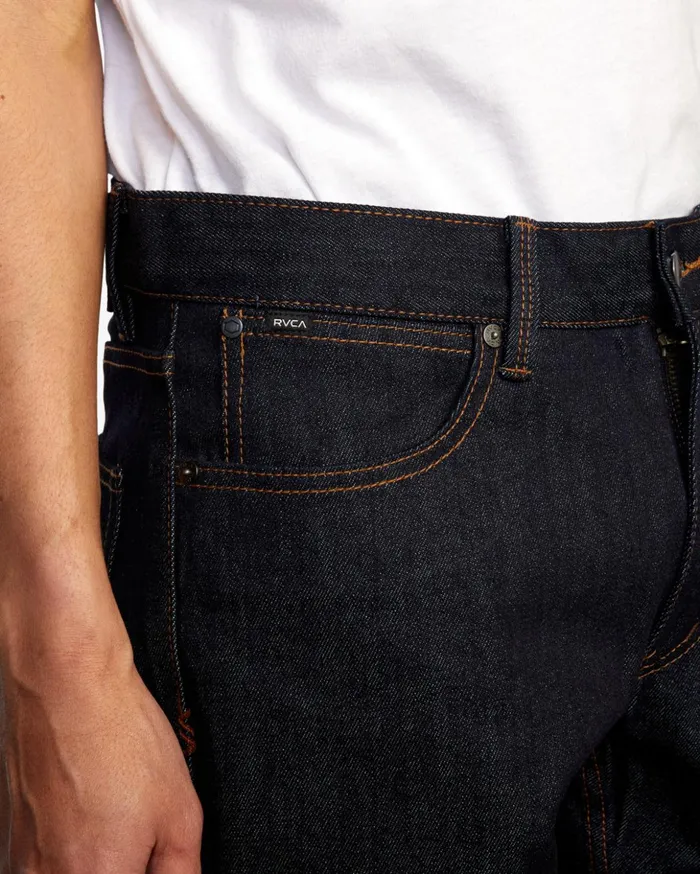 RVCA Denim Daggers Denim Jeans Dark Indigo 8211 Men