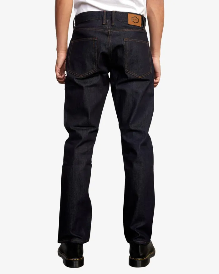 RVCA Denim Weekend Straight Fit Jeans Dark Indigo 8211 Men