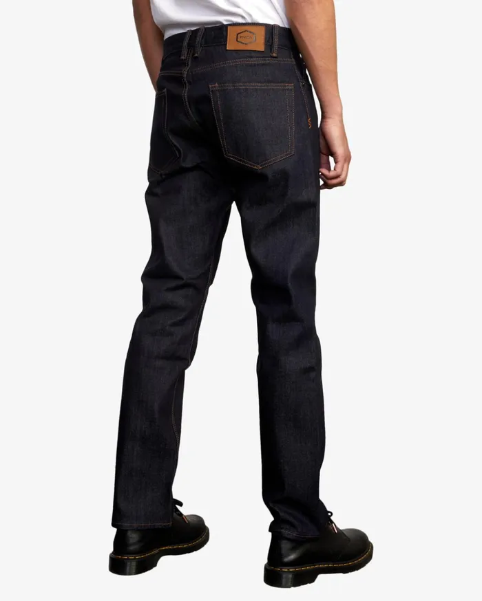 RVCA Denim Weekend Straight Fit Jeans Dark Indigo 8211 Men