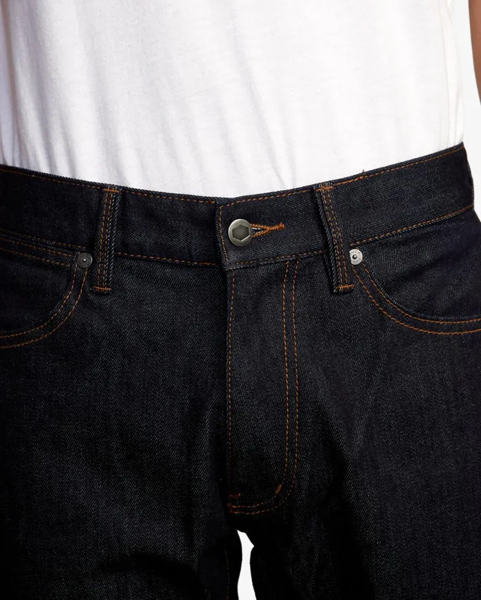 RVCA Denim Weekend Straight Fit Jeans Dark Indigo 8211 Men