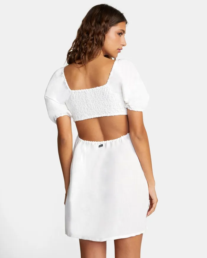 RVCA Dresses Rompers Here For It Mini Dress Cloud 8211 Women