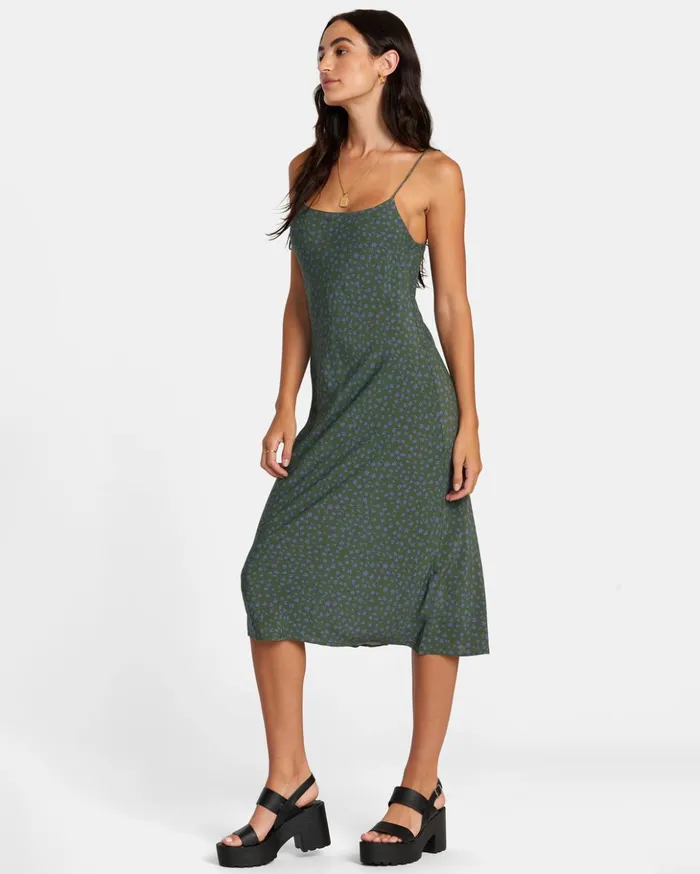 RVCA Dresses Rompers Maiden Midi Dress Leaf 8211 Women