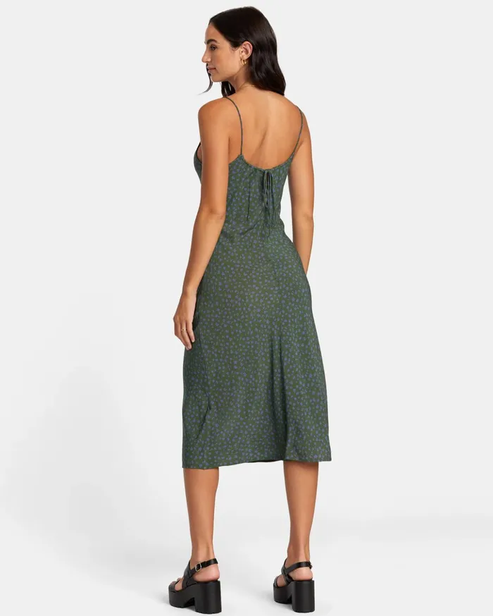RVCA Dresses Rompers Maiden Midi Dress Leaf 8211 Women