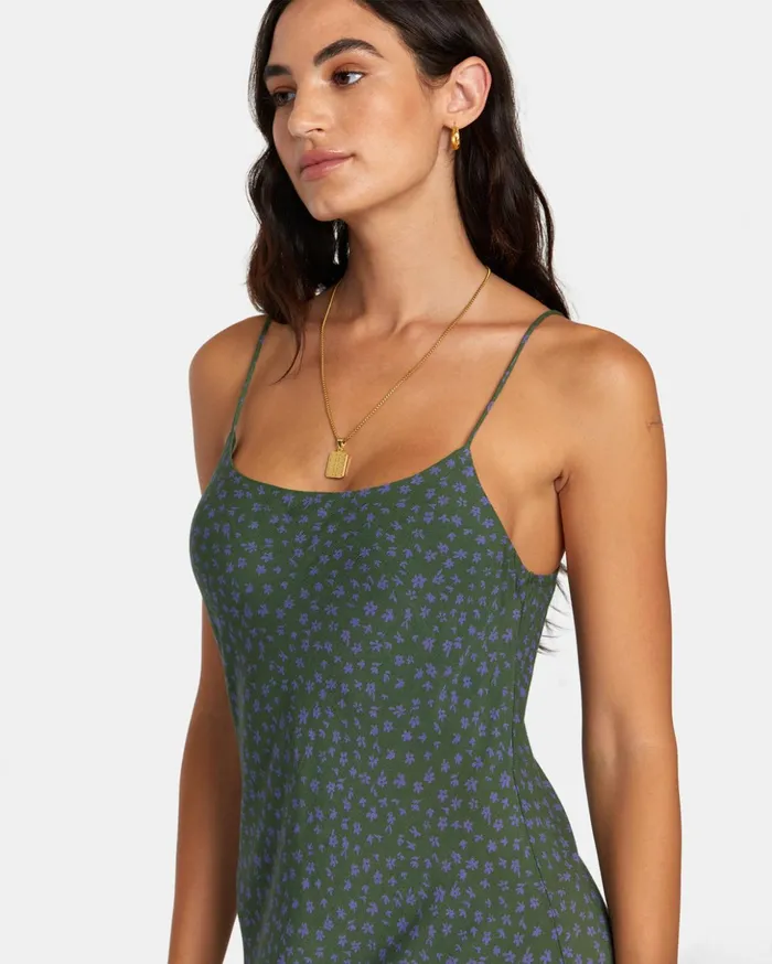 RVCA Dresses Rompers Maiden Midi Dress Leaf 8211 Women