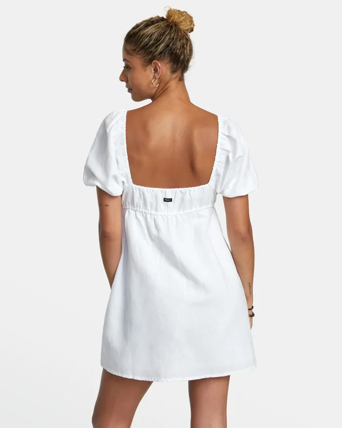 RVCA Dresses Rompers Sweet Talk Mini Dress Whisper White 8211 Women