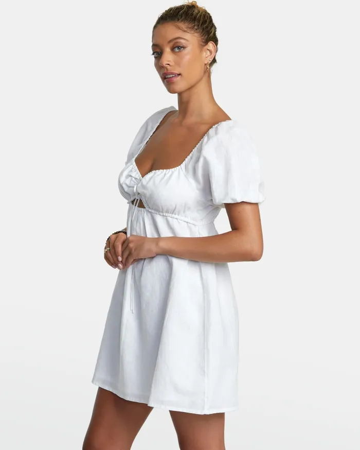 RVCA Dresses Rompers Sweet Talk Mini Dress Whisper White 8211 Women