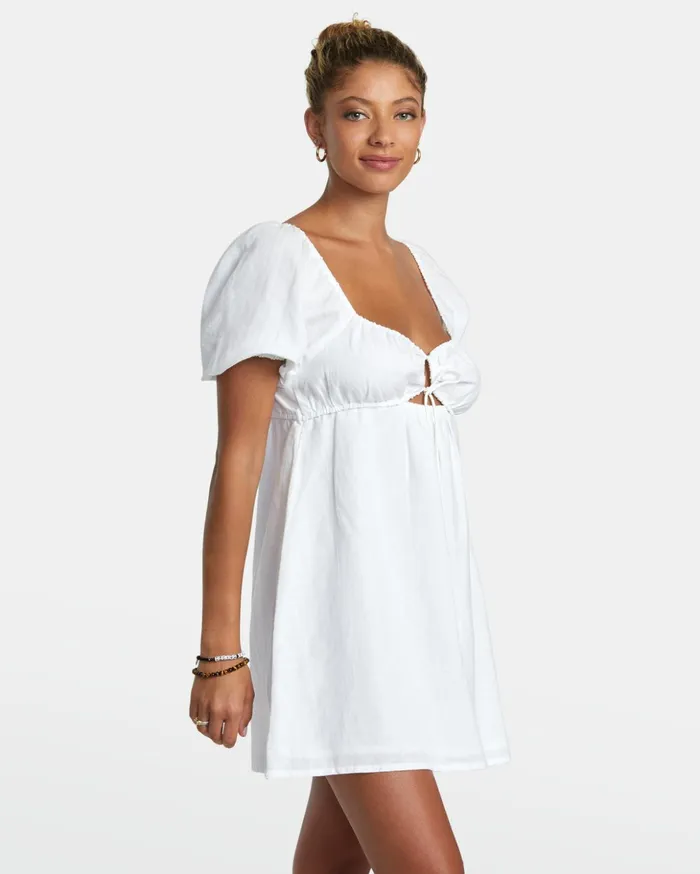 RVCA Dresses Rompers Sweet Talk Mini Dress Whisper White 8211 Women