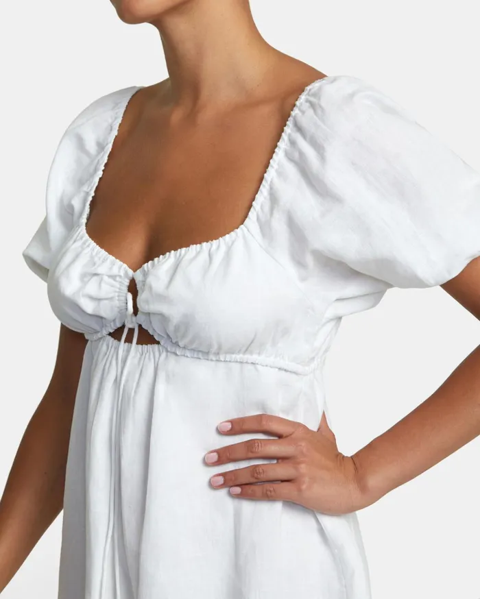 RVCA Dresses Rompers Sweet Talk Mini Dress Whisper White 8211 Women