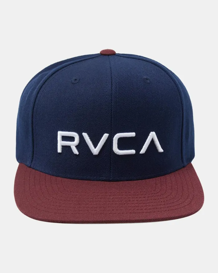 RVCA Hats Beanies RVCA Twill Snapback II Hat Navy 8211 Men
