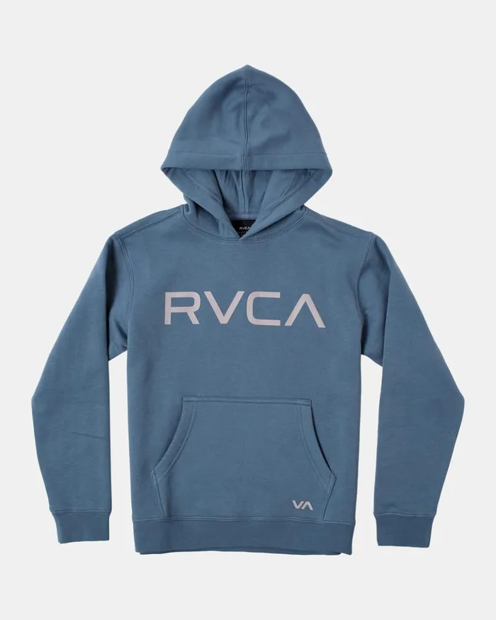 RVCA Hoodies Fleece Boy039s Big RVCA Hoodie Industrial Blue 8211 Boys