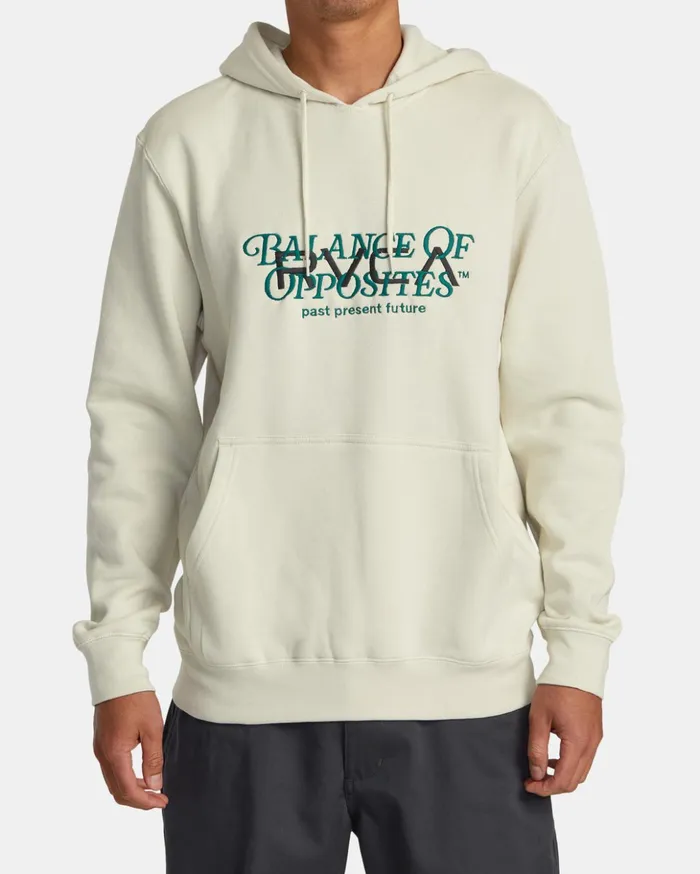 RVCA Hoodies Sweatshirts Big Balance Hoodie Silver Bleach 8211 Men