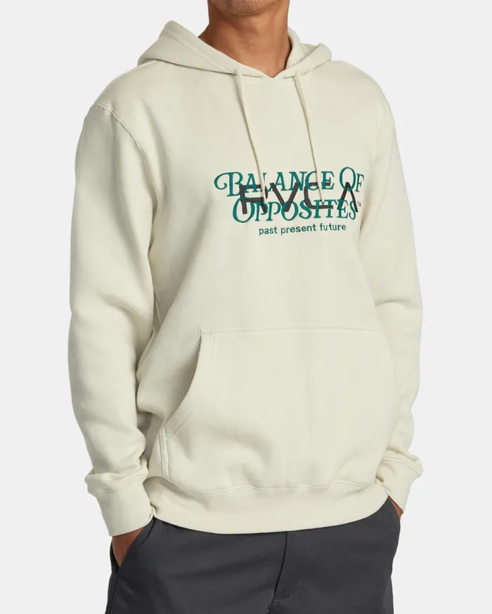RVCA Hoodies Sweatshirts Big Balance Hoodie Silver Bleach 8211 Men