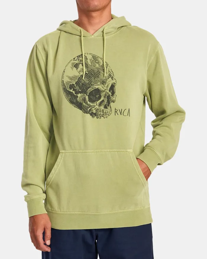RVCA Hoodies Sweatshirts Doomsday Pullover Hoodie Mosstone 8211 Men
