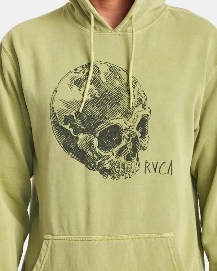 RVCA Hoodies Sweatshirts Doomsday Pullover Hoodie Mosstone 8211 Men
