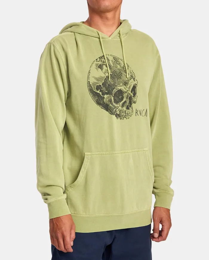 RVCA Hoodies Sweatshirts Doomsday Pullover Hoodie Mosstone 8211 Men